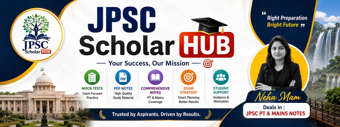 JPSC Scholar HUB — mock tests, PDF notes, exam strategy, and student support